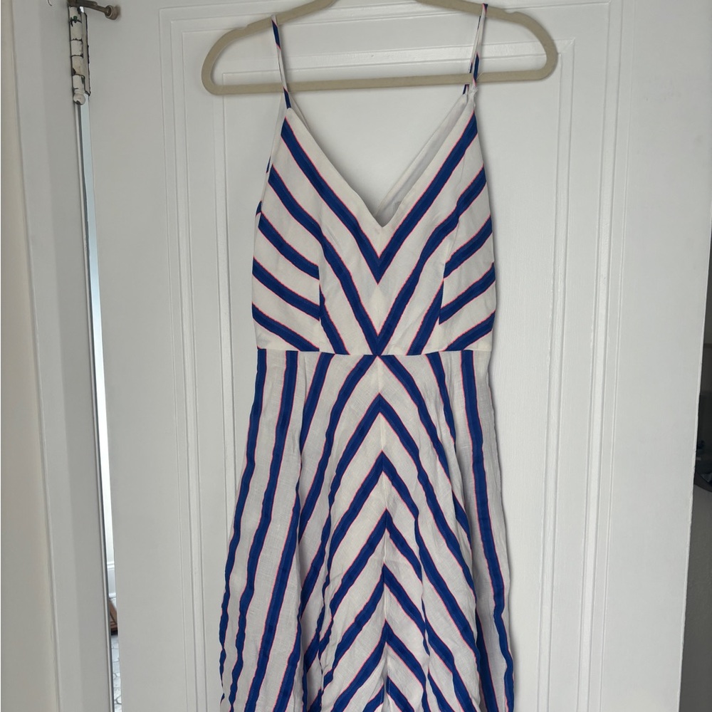 Milly Striped Blue and White Women's Dress